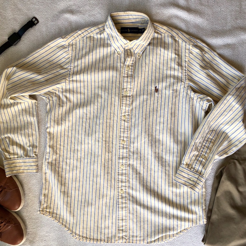 Ralph Lauren Men’s Striped Oxford Button Down